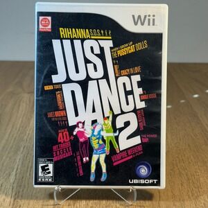 Ubisoft Just Dance 2 Nintendo Wii Case and Manual Only White Good Replacement